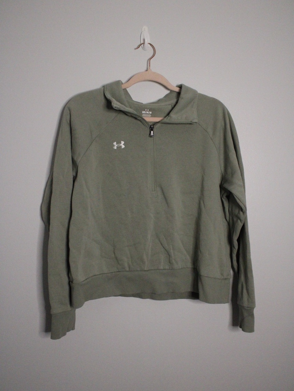 Under Armour Men’s Olive Quarter-Zip Sweatshirt